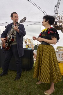 Dave Wilson and Florence Joelle