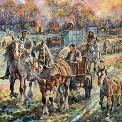 Alan Langford: Painting the Heart of Horse and Heritage - by Dee Cooper