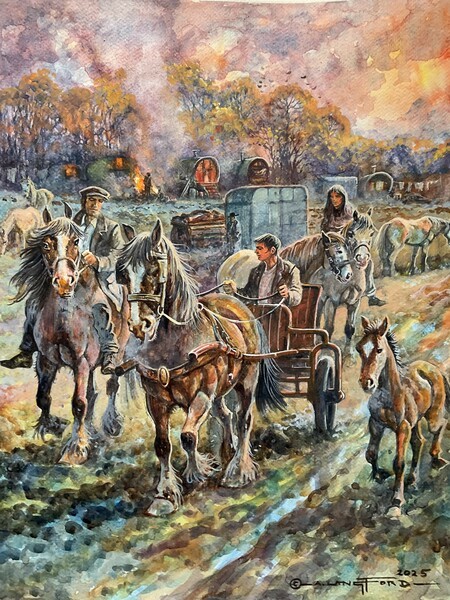 Alan Langford: Painting the Heart of Horse and Heritage - by Dee Cooper