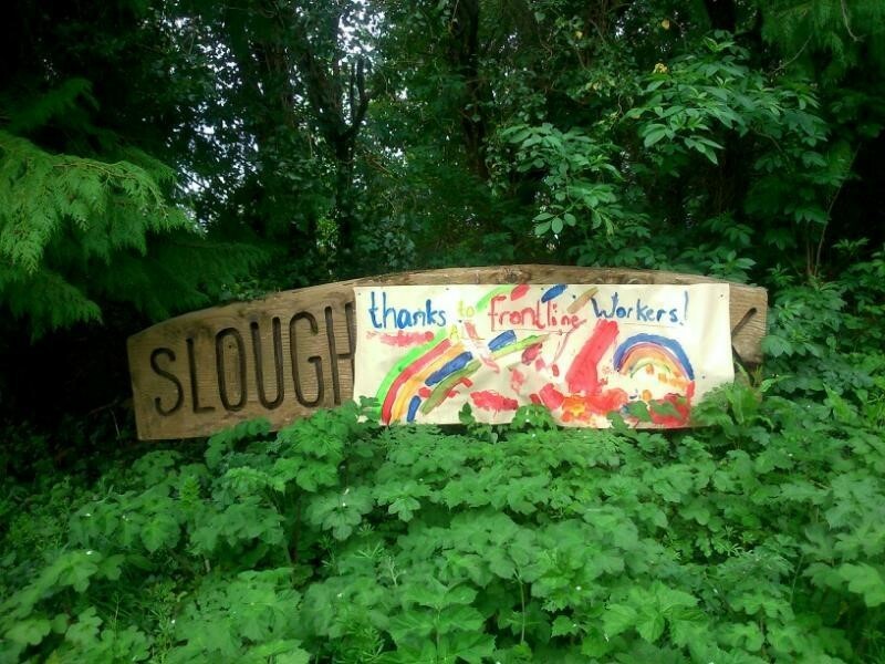 Well done to all the young people from Slough Green Park for making this brilliant sign in  support of NHS and frontline workers and thanks to FFT for sending it in!