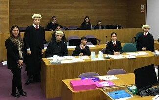 Peterborough - Roma students try out a career in law!