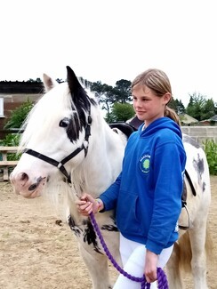 Hobby horse girl looks forward to Appleby – this time with her real pony!