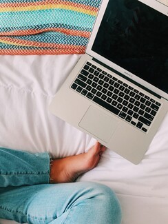 Laptop and feet