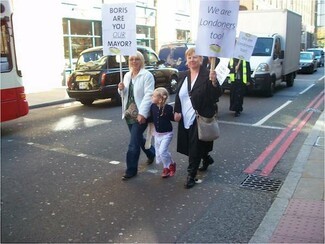 We are Londoners Too! Protest at City Hall October 2010