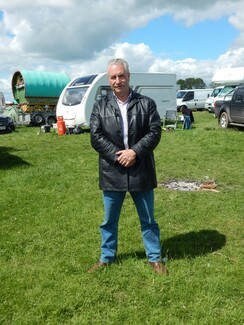 Shera Rom and member of the Appleby Fair multi-agency organising group Billy Welch (c) Mike Doherty peter mccall