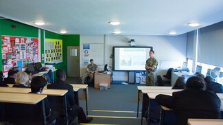 Pupils at the Birmingham International School 