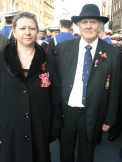 Dr Siobhan Spencer, MBE, CEO of the Gypsy and Traveller lead National Federation of Gypsy Liaison Groups with former Chair Patrick Mercer, MBE, who passed away last year