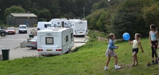Girls and trailers on site