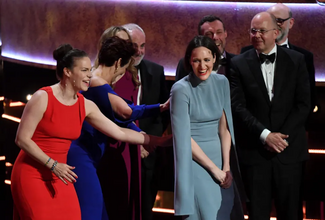Christina Broadway and the Sid Gentle Films team celebrate success at the 2019 BAFTA Awards (Screenshot)