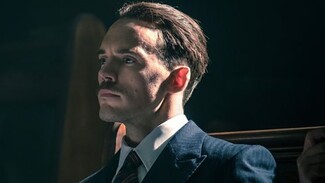 Actor Sam Claflin played leading 1930’s British fascist Sir Oswald Moseley in the hit BBC One TV series Peaky Blinders. Photo by Peaky Blinders publicity