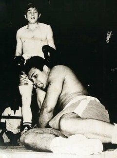 Johnny Frankham in his younger days was a sparring partner of Cassius Clay (Muhammed Ali).