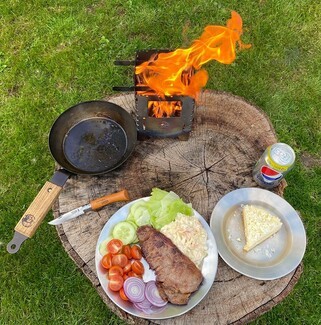 A lovely set up and steak from Ambrose Draper