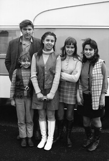 Young man, young girl, two teenagers and young woman. Early 1971. Barnsley. South Yorkshire. © KIERON FARROW. .jpeg