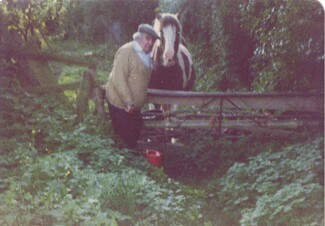 Leonard Smith in the 1980s in Withington Herefordshire 
