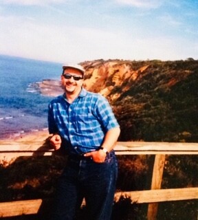 Chris Smith on the Great Ocean Road Victoria Australia 1997 