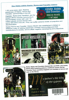 Forward looking prisons - A page from the HMP Stocken newsletter marking Gypsy, Roma and Traveller History Month