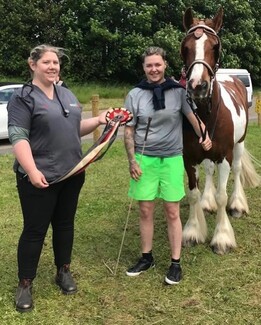 12 Smartie with owner Shanny Clarence and welfare vet Nicola