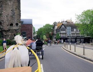 Driving through Swansea, pulled by Bluebell and driven by Steve Ashby