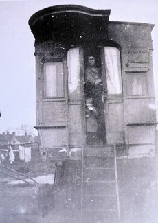 Harry's family vardo on the Black Patch - probably his grandfathers