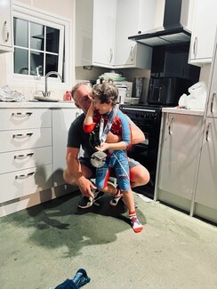 Michael Lee with Tucker