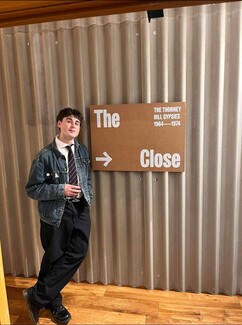 ‘Kye Preston’: Kye Preston at the launch of The Close exhibition. Credit: Kye Preston