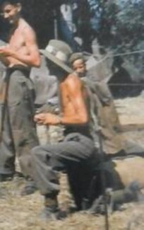 Gerald James in action in Burma 1944