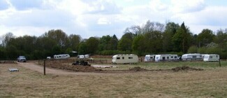 he Meriden green belt Traveller site under development. Meriden Traveller site became a news staple in the national and local media for three years around 2010, after local residents and other non-local supporters ganged-up to successfully campaign to get the site evicted © Damian Le Bas)
