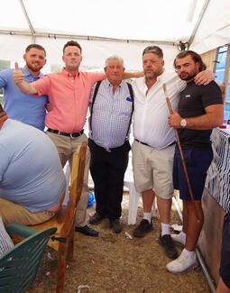 1)	Tom Harbour with Jimmy Goggins and friends from County Wexford