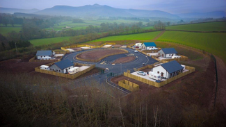 Kings Meadow local authority Traveller site in Brecon, Wales