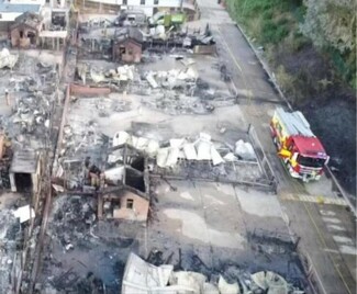 Ver Meadows after the fire in 2025. Image from video screenshot